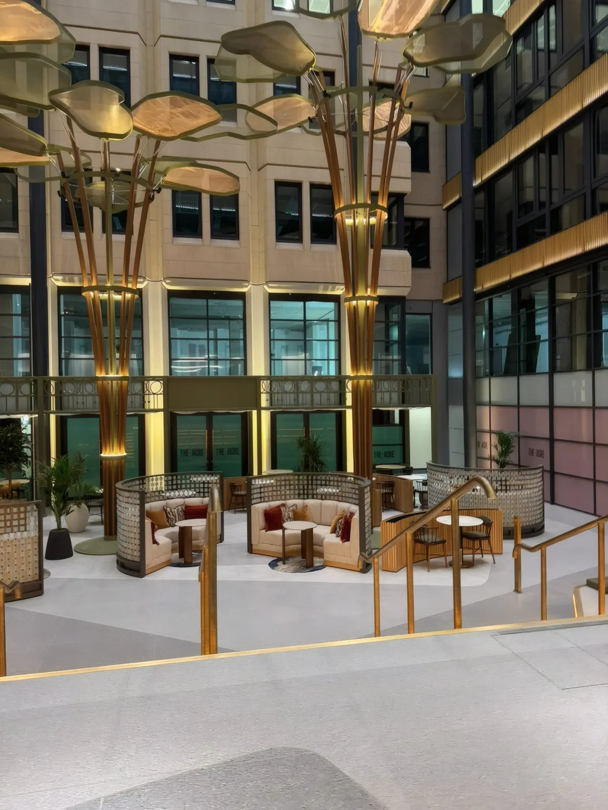 Completed ground-floor amenity space.